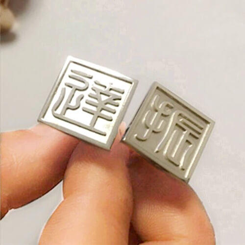 bulk men's fashion sterling silver custom pattern embossed cufflinks embroidered wholesale manufacturers and suppliers makers